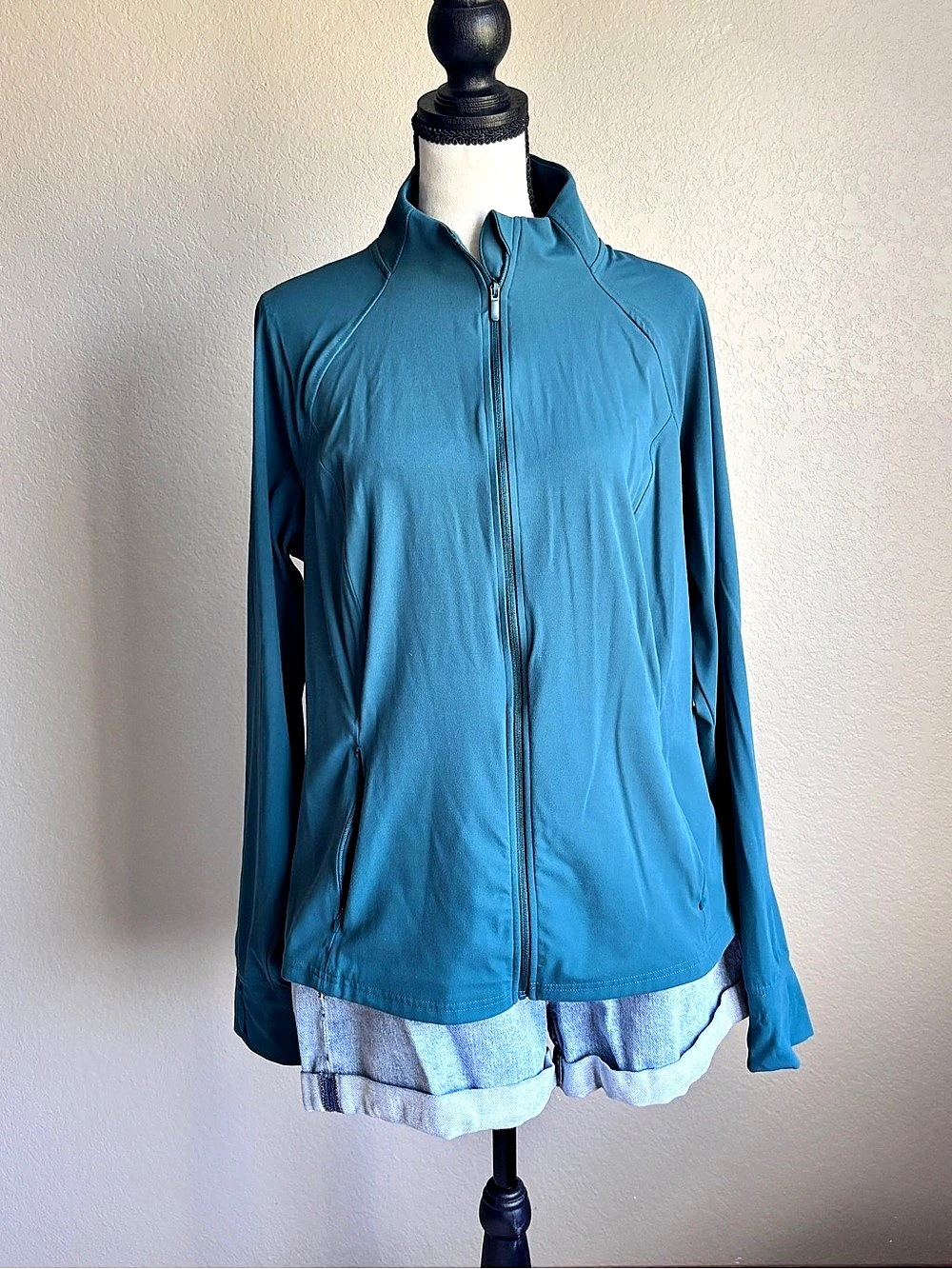 Member's Mark Women’s Everyday Active Jacket Teal Blue XL Like New